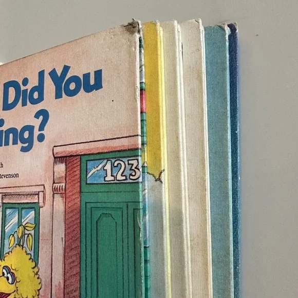 Vintage Set of 6 Sesame Street Hardcover 80’s Books - Picture 4 of 4